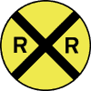 [ Railroad Crossing Sign ]